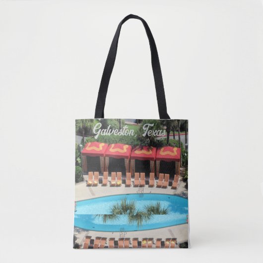 Galveston, Texas - San Luis Hotel Sundeck - Tote Bag (Voorkant)