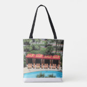 Galveston, Texas - San Luis Hotel Sundeck - Tote Bag (Achterkant)