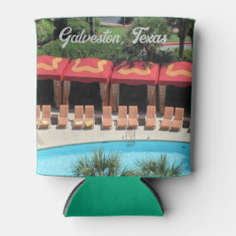 Galveston, Texas - San Luis Hotel Zonne dek -  Blikjeskoeler