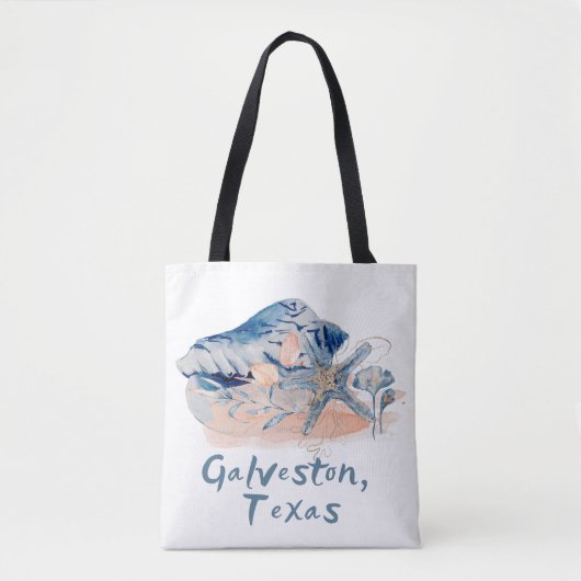 Galveston Texas Seashells Tote Bag (Voorkant)