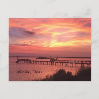 Galveston Texas Sunset Briefkaart