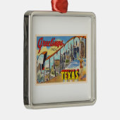 Galveston Texas TX  groot Briefkaart Metalen Ornament (Rechts)