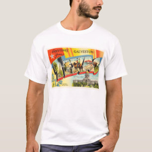 Galveston Texas TX Old Vintage Travel Souvenir T-shirt
