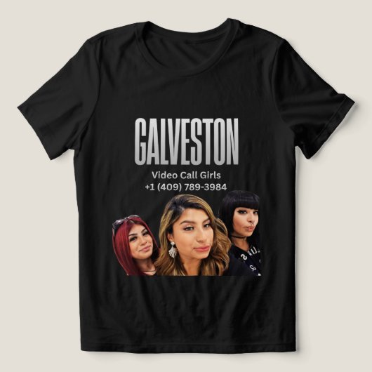 Galveston Texas Video Call Girls Tri-Blend Shirt (Design voorkant)