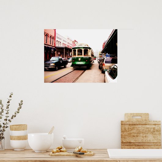 Galveston Trolley 2007 Poster (Keuken)