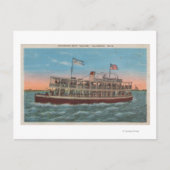 Galveston, TX - Uitzicht van de Galvez Briefkaart (Voorkant)