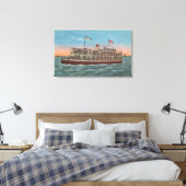 Galveston, TX - Uitzicht van de Galvez Canvas Afdruk (Insitu (Slaapkamer))