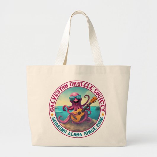Galveston Ukulele GUS Grote Canvas tas w / Art van (Voorkant)