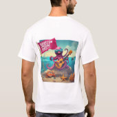 Galveston Ukulele Mannen T-shirt F&B Octopus (Achterkant)