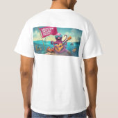 Galveston Ukulele Society GUS Mannen's Banner T-sh T-shirt (Achterkant)