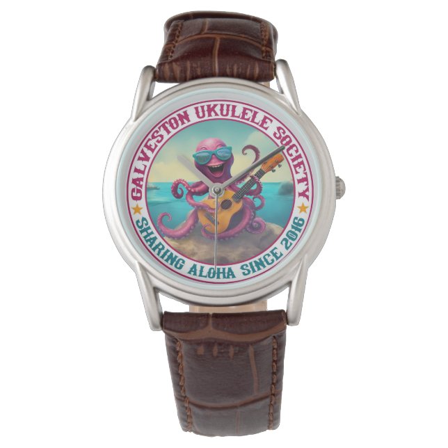 Galveston Ukulele Society GUS Watch Horloge (Voorkant)