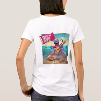 Galveston Ukulele T-shirt voor dames F&B Octopus