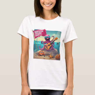 Galveston Ukulele Vrouwen T-shirt Octopus FrLarge