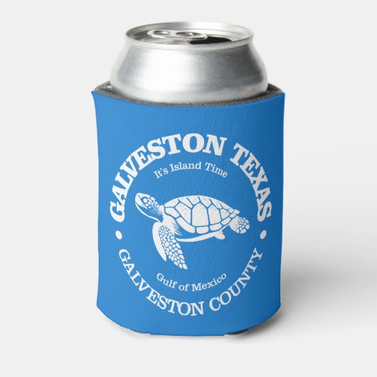 Galveston (zeeen schildpad) blikjeskoeler (Blikje Achterkant)
