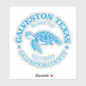 Galveston (zeeen schildpad) sticker (Vel)
