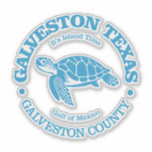 Galveston (zeeen schildpad) sticker (Voorkant)