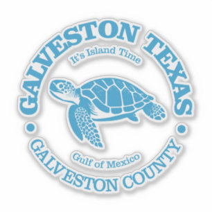 Galveston (zeeen schildpad) sticker