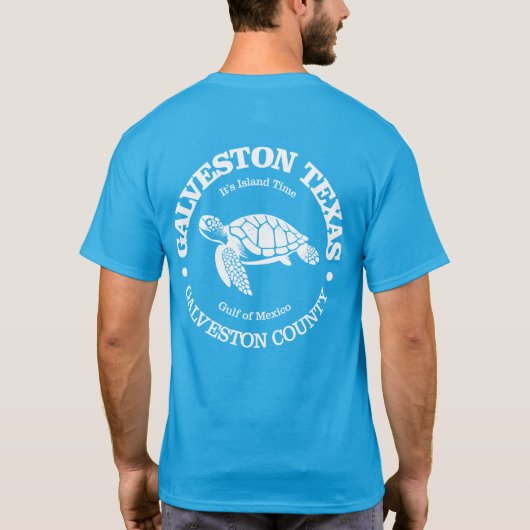 Galveston (zeeen schildpad) t-shirt (Achterkant)