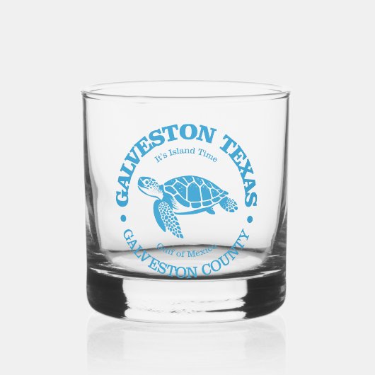 Galveston (zeeen schildpad) whisky glas (Voorkant)