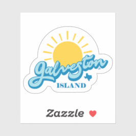 Galveston Zon Sticker
