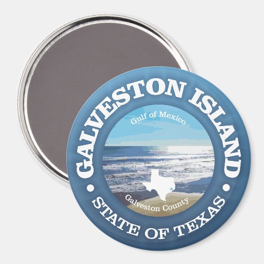 Galvestoneiland (C) Magneet (Voorkant / Achterkant)