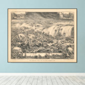 Galveston's Awful Calamity Gulf Tidal Wave (1900) Canvas Afdruk (Insitu (Houten vloer))