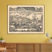 Galveston's Awful Calamity Gulf Tidal Wave (1900) Canvas Afdruk (Insitu (Woonkamer))