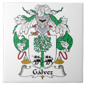 Galvez Family Crest Tegeltje (Voorkant)