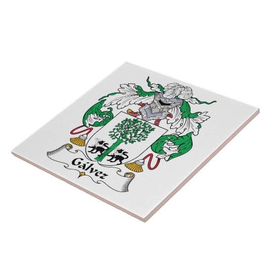 Galvez Family Crest Tegeltje (Zijkant)