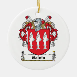 Galvin Family Crest Keramisch Ornament