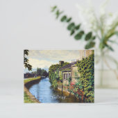 Galway City Ireland Schilderachtig Canal Uitzicht Briefkaart (Staand voorkant)
