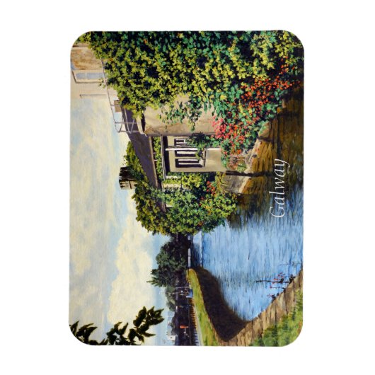 Galway City Ireland Schilderachtig Canal Uitzicht Magneet (Verticaal)