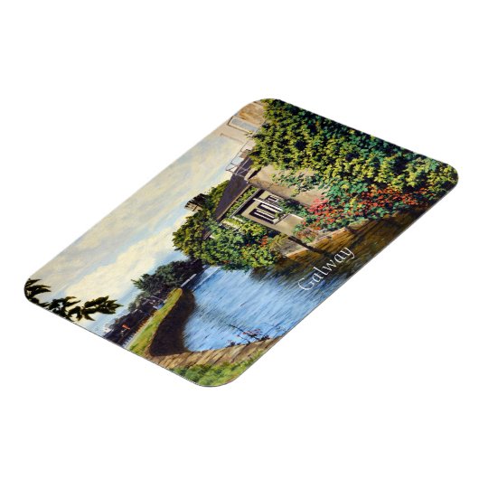 Galway City Ireland Schilderachtig Canal Uitzicht Magneet (Linkerzijde)