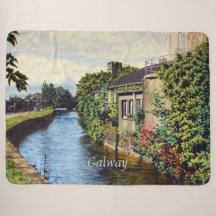 Galway City Ireland Schilderachtig Canal Uitzicht