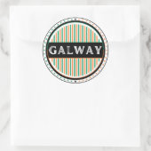 Galway City Pride Embleem – Ierse Identiteit Ronde Sticker (Tas)