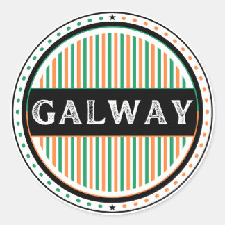 Galway City Pride Emblem – Irish Identity Ronde Sticker