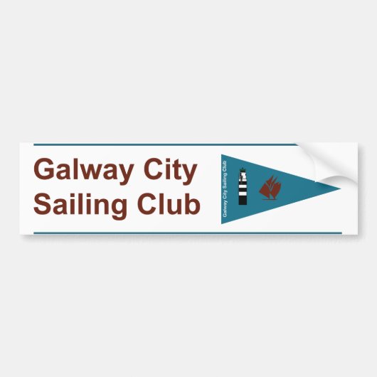 Galway City Sailing Club Bumper & Boat Sticker (Voorkant)