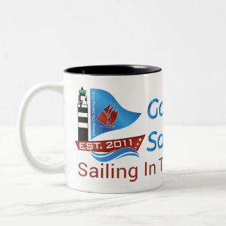 Galway City Sailing Club - Logo Solid Tweekleurige Koffiemok