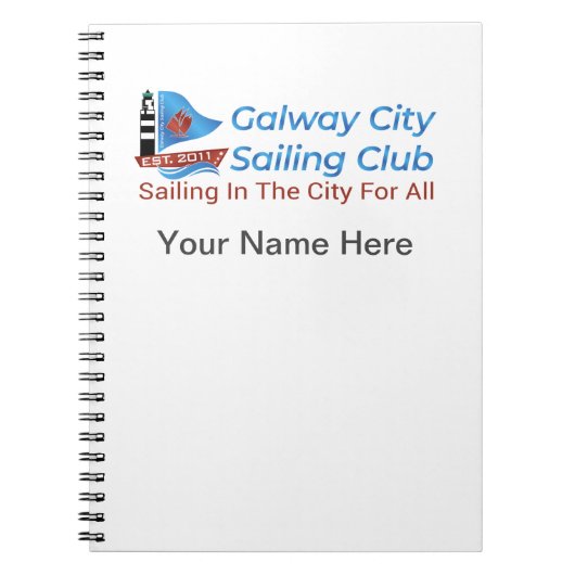 Galway City Zeilclub Notitieboek (Voorkant)