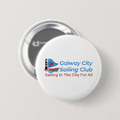 Galway City Zeilclub Ronde Button 5,7 Cm (Voorkant /achterkant)