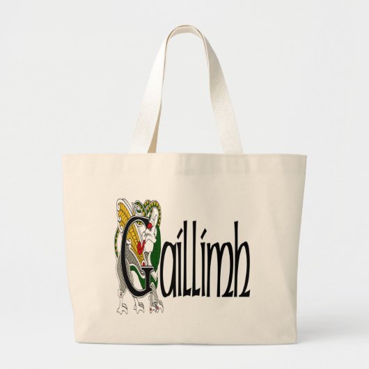 Galway (Gaelic) Bag Grote Tote Bag (Voorkant)