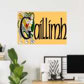 Galway (Gaelic) Poster Print (Thuiskantoor)