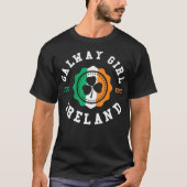 Galway Girl Ireland Shamrock Irish Pride T-shirt (Voorkant)