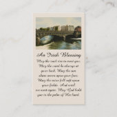 Galway Heartfelt Condolences Red Sienna Blue Visitekaartje (Voorkant)