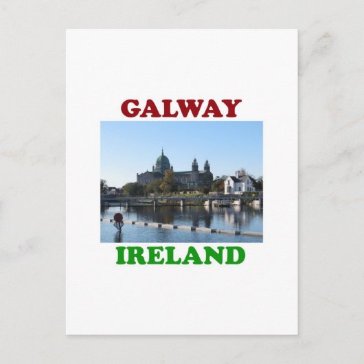 Galway Ierland Briefkaart (Voorkant)