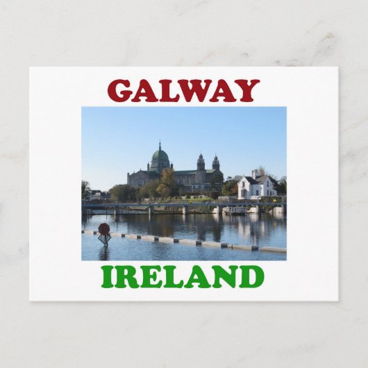 Galway Ierland Briefkaart (Voorkant)