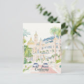 Galway Ierland Gouache Schilderillustratie Reizen Briefkaart (Staand voorkant)