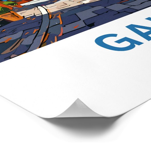 Galway Ierland Reisprint Poster (Hoek)