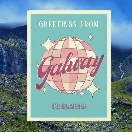 Galway Ierland Retro  Briefkaart