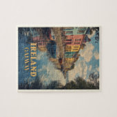 Galway Ireland Retro Irish Landmark Legpuzzel (Horizontaal)